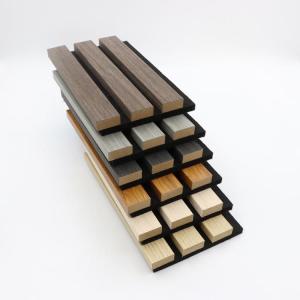 PET WPC Acoustic Wall Panels Board With Flame Retardant Insulation