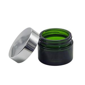 Clear Amber Frosted Glass 5g Cosmetic Glass Jars