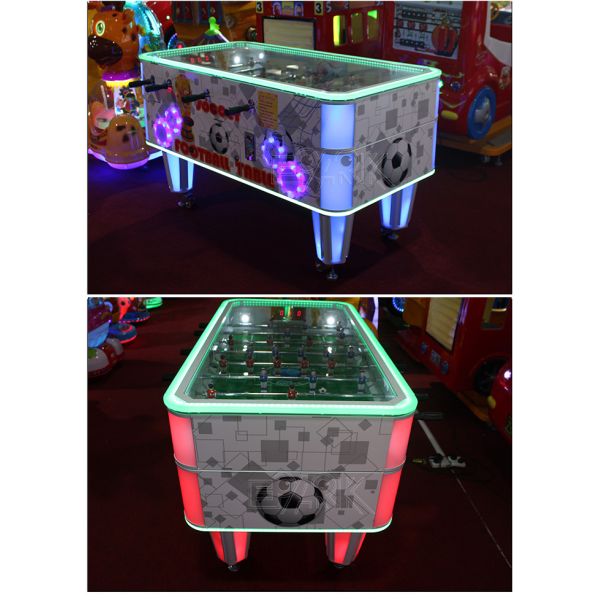 Coin Operated Soccer Ball Simulation Indoor Soccer Arcade Machine Electric Football Table