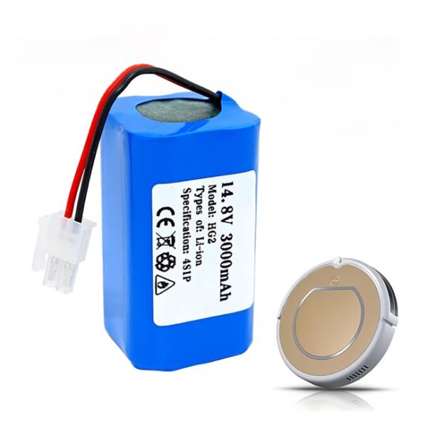 14.8 Volt 3000mAh Smart Home Battery Backup Grade A Li Ion Sweeping Robot Battery