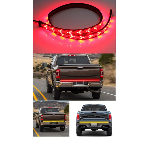 Pickup Truck Arrow Car Headlight LED Tube Strip Flowing Turn Signal Tail Light Sequential Scanning