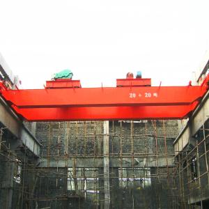 Buy cheap 40M/Min Trolley A5 Warehouse Double Girder Overhead Crane product