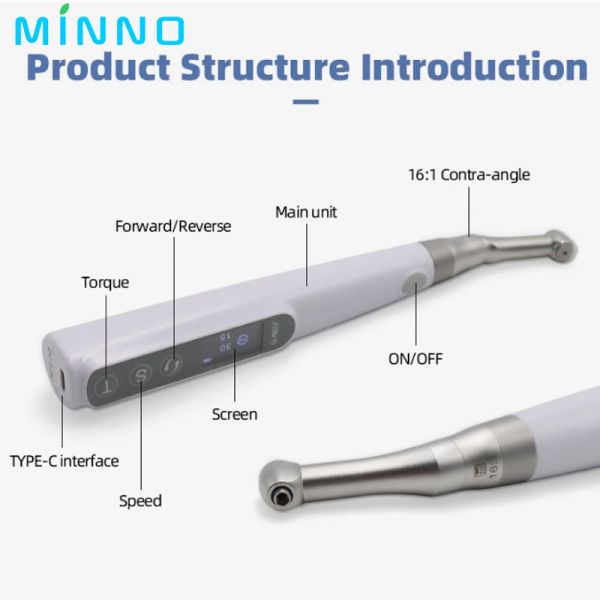 Portable Electric Dental Implant Torque Wrench Driver 16/1 Contra Angle Universal Implant Repair Kit