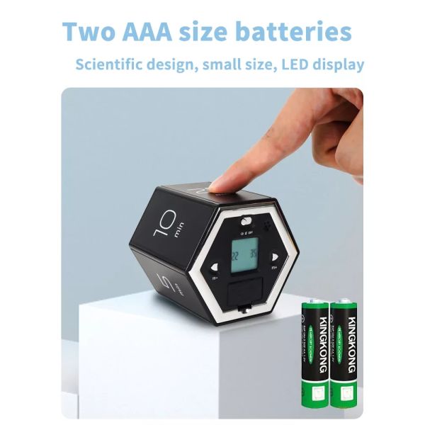 Multi Function Electrical Cube Digital Countdown Timer For Study And Kitchen