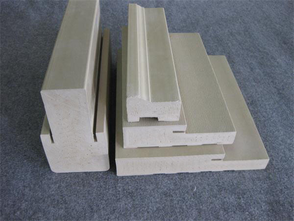 Wood Pattern PVC Extrusion Profiles WPC Reinforced Door Frame Protection