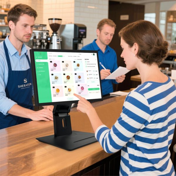 21.5'' Android 14 Touchscreen Tablet for Restaurant POS Kitchen Display System WiFi6 RK3576 Digital Menu Screen for Food Service