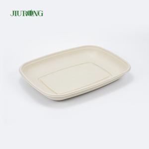 China Eco Friendly Compostable Food Tray Sushi Biodegradable Sugarcane Plate on sale