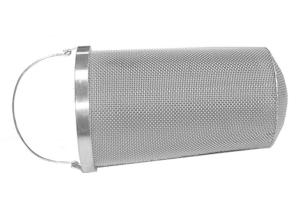 Buy cheap 150mm Diameter 400 Microns Mesh Cylinder Strainer Micro Porous product