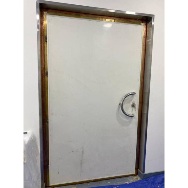 Mri Brass Frame Rf Shielded Doors Custom Size 1.2m X 2.1m With Hole