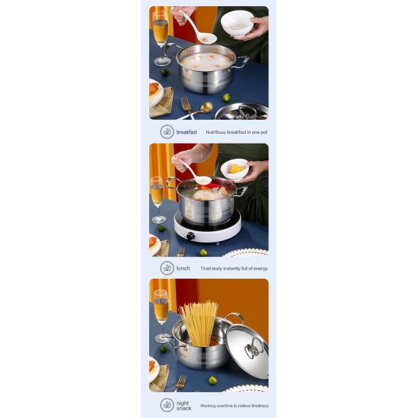 Kitchen Sets Accessories Stainless Steel Cookware Non Stick Cooking Ware Cookware Sets with Handle