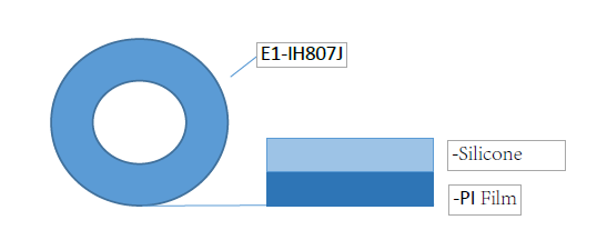 3.5mil Heat Resistant Kapton Polyimide Tape Masking ESD Silicone