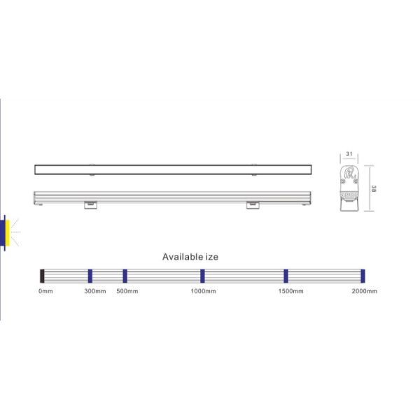 Anti Corrosion RGB DC24V LED Contour Light