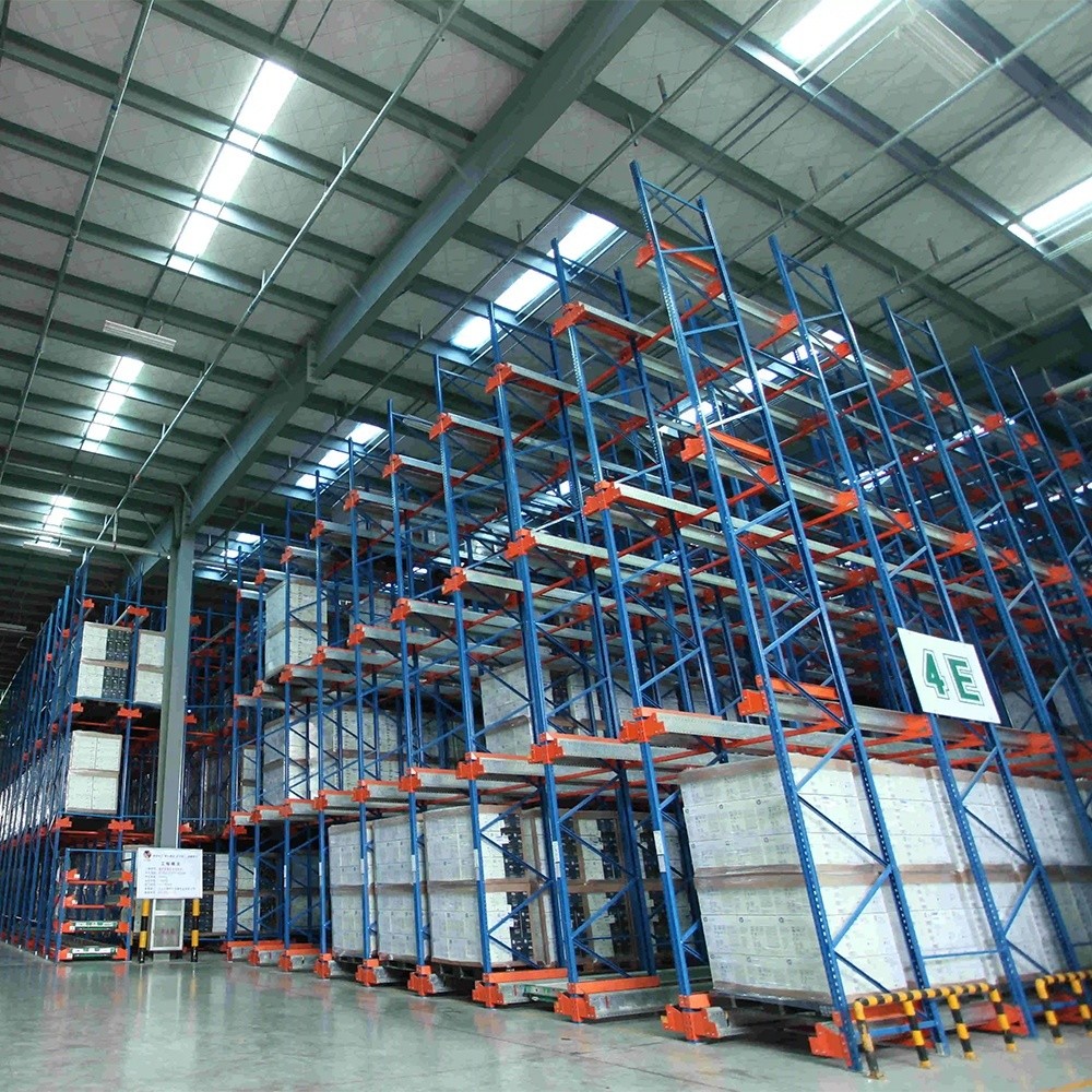 High Density Warehouse Radio Shuttle Rack Heavy Duty Semi Automatic Racking System