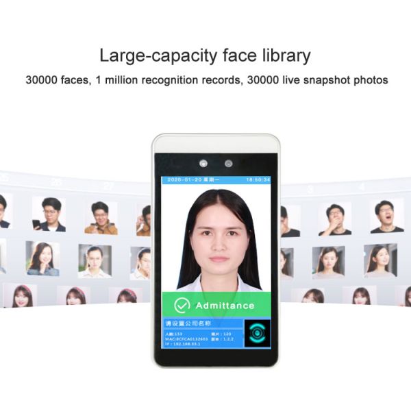 Wall Mounted LCD Infrared Face Recognition Thermometer