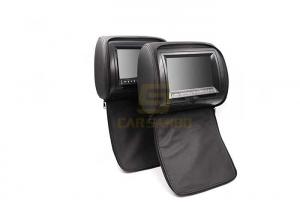 China 9 inch Car headrest DVD Player With zipper / Black Color Built - in USB Port , SD Slot on sale