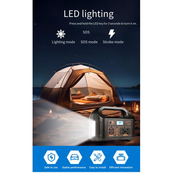 Home Portable Lithium Battery Fast Charging Portable Outdoor Power Station