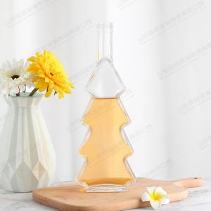 China 200ml Clear Aroma Diffuser Bottles for Christmas Decorations Gin Glass Body Material on sale