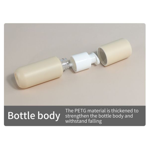 100ml Lotion Bottle Refillable Empty Square Plastic Bottle For Skincare