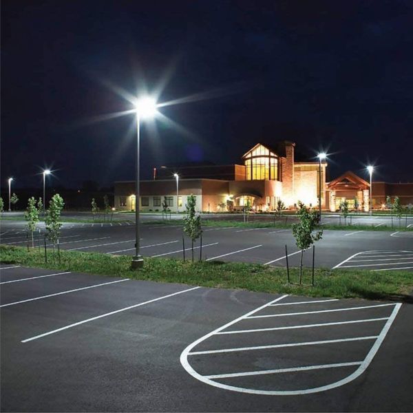 IP65 120V 100W 13200lm LED Shoebox Light Brown Color