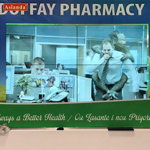 Original Samsung 1.8mm Bezel 49 Inch 500nits Touch Screen Kiosk Display